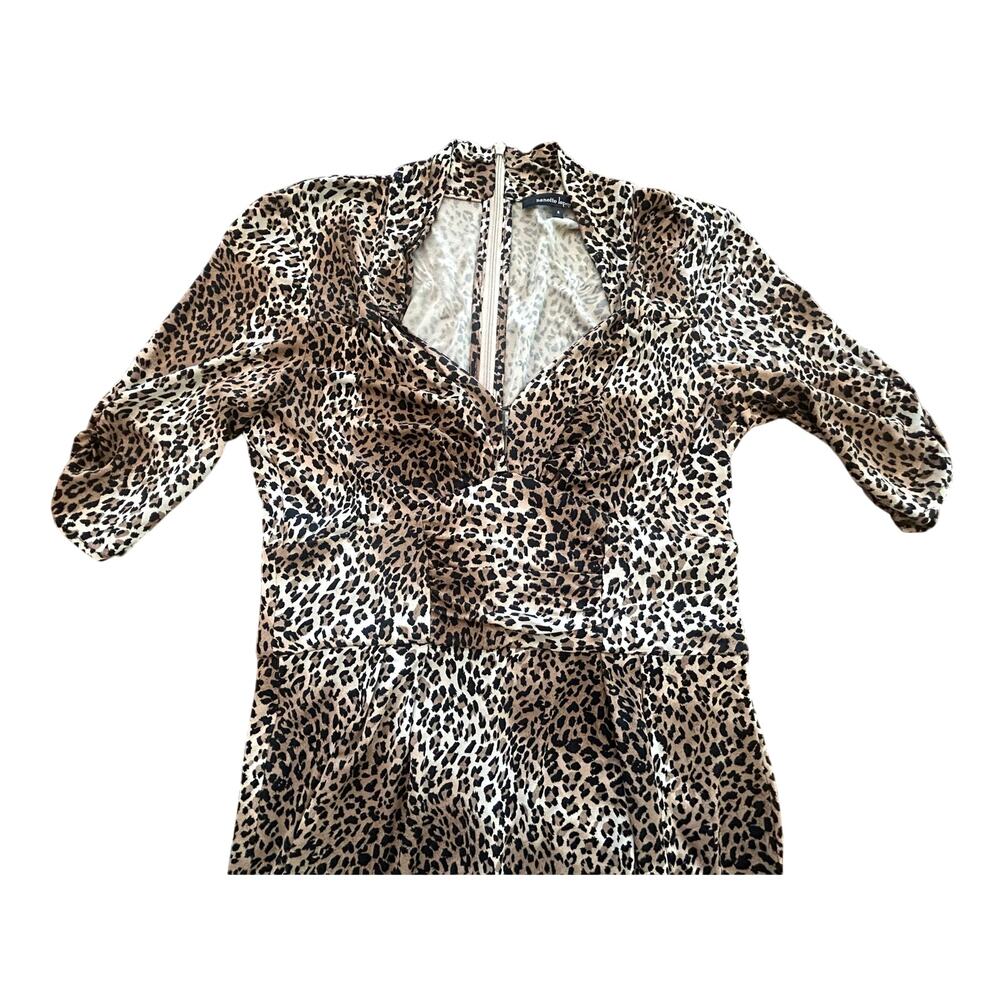 Vintage Y2K Nanette Lepore "On the Prowl" Leopard Ombré Dress 4 - Picture 4 of 5